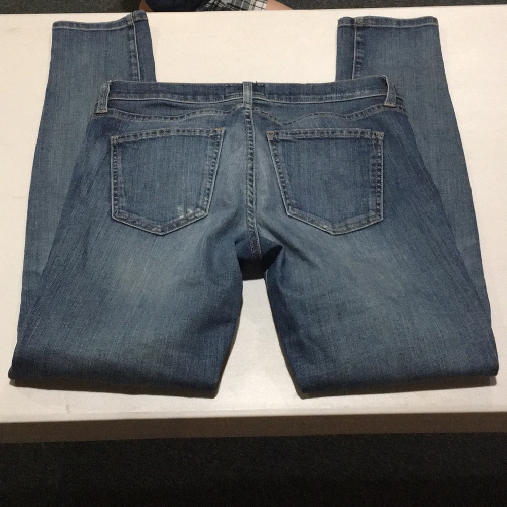 Current/Elliott Distressed Patchwork Skinnies - image 6